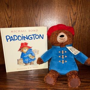 Paddington Hardback Book and Stuffed Animal Kohls Cares